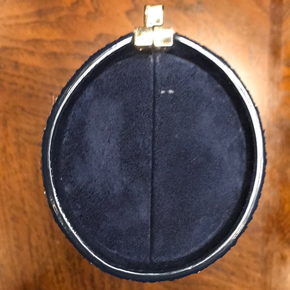 Jimmy Choo Trinket Navy/Silver Clutch - Picture 16 of 16